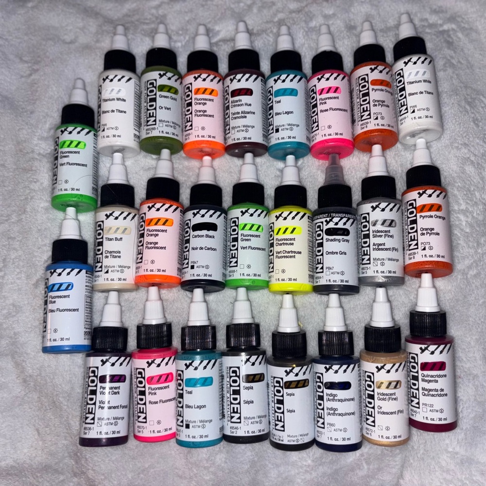 Golden High Flow Acrylics Set of 27